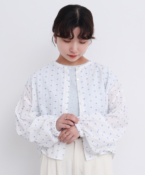 l'atelier du savon(アトリエドサボン)の「●カットドビーはおり ブラウス(シャツ/ブラウス・レディース・ホワイト/イエロー/ブルー・FREE)」の20枚目の写真