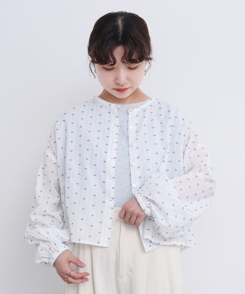 l'atelier du savon(アトリエドサボン)の「●カットドビーはおり ブラウス(シャツ/ブラウス・レディース・ホワイト/イエロー/ブルー・FREE)」の17枚目の写真