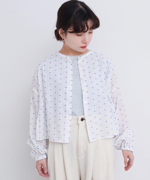 l'atelier du savon(アトリエドサボン)の「●カットドビーはおり ブラウス(シャツ/ブラウス・レディース・ホワイト/イエロー/ブルー・FREE)」の18枚目の写真