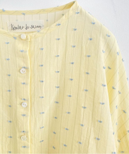 l'atelier du savon(アトリエドサボン)の「●カットドビーはおり ブラウス(シャツ/ブラウス・レディース・ホワイト/イエロー/ブルー・FREE)」の21枚目の写真