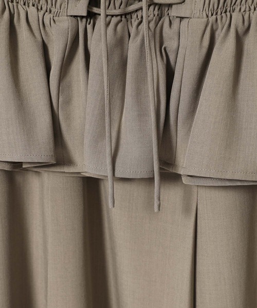 mysty woman（ミスティウーマン）の「レースアップコルセットsetスカート 497403（スカート・レディース・アイボリー/ブラック/カーキ・FREE）」の4枚目の写真