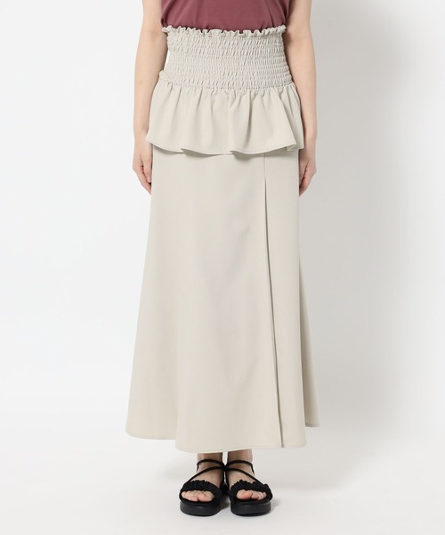 mysty woman（ミスティウーマン）の「レースアップコルセットsetスカート 497403（スカート・レディース・アイボリー/ブラック/カーキ・FREE）」の10枚目の写真