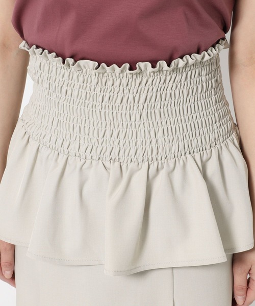 mysty woman（ミスティウーマン）の「レースアップコルセットsetスカート 497403（スカート・レディース・アイボリー/ブラック/カーキ・FREE）」の13枚目の写真