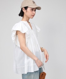 BABYLONE | フレンチスリーブタックプルオーバー(Tシャツ/カットソー)