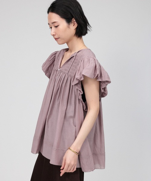 BABYLONE（バビロン）の「フレンチスリーブタックプルオーバー（T