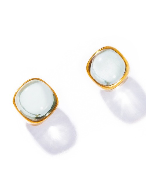 les bonbon(ルボンボン)の「【les bon bon】aura square pierce/オーラ スクエア ピアス BOB548(ピアス(両耳用)・レディース・グリーン/イエロー/パープル・FREE)」の2枚目の写真