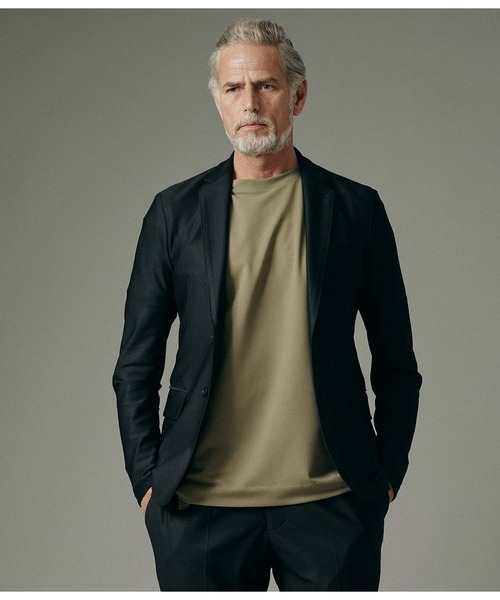 junhashimoto（ジュンハシモト）の「JERSEY JACKET -USO TWILL-（テーラードジャケット・メンズ・ブラック/ベージュ/ダークグリーン/ダークネイビー・3/4/2/5）」の16枚目の写真