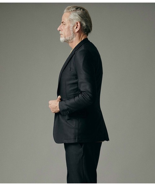 junhashimoto（ジュンハシモト）の「JERSEY JACKET -USO TWILL-（テーラードジャケット・メンズ・ブラック/ベージュ/ダークグリーン/ダークネイビー・3/4/2/5）」の17枚目の写真