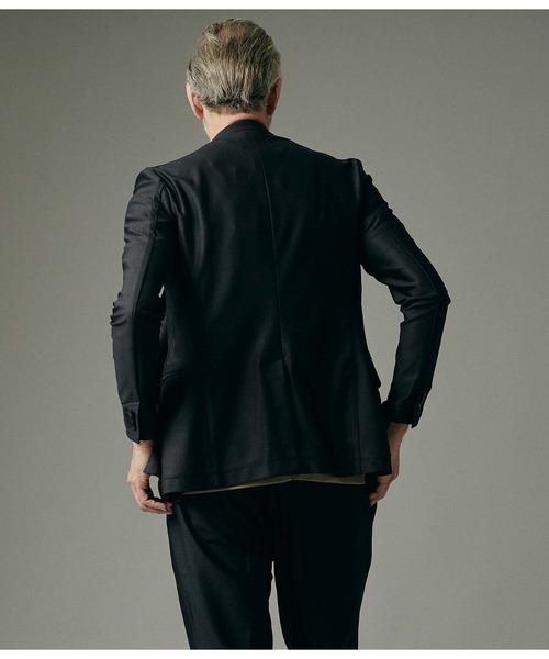 junhashimoto（ジュンハシモト）の「JERSEY JACKET -USO TWILL-（テーラードジャケット・メンズ・ブラック/ベージュ/ダークグリーン/ダークネイビー・3/4/2/5）」の18枚目の写真