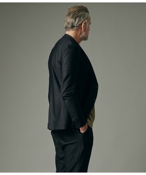 junhashimoto（ジュンハシモト）の「JERSEY JACKET -USO TWILL-（テーラードジャケット・メンズ・ブラック/ベージュ/ダークグリーン/ダークネイビー・3/4/2/5）」の19枚目の写真