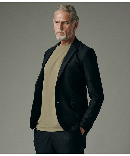 junhashimoto（ジュンハシモト）の「JERSEY JACKET -USO TWILL-（テーラードジャケット・メンズ・ブラック/ベージュ/ダークグリーン/ダークネイビー・3/4/2/5）」の20枚目の写真