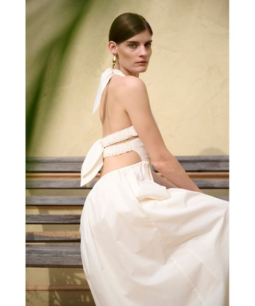 Estella.K(エステラケー)の「La Palma Dress トリプルバックリボンドレス(ワンピース・レディース・ミント/イエロー/オフホワイト/ブルー・FREE)」の13枚目の写真