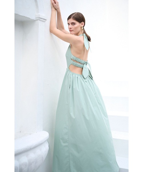 Estella.K(エステラケー)の「La Palma Dress トリプルバックリボンドレス(ワンピース・レディース・ミント/イエロー/オフホワイト/ブルー・FREE)」の15枚目の写真