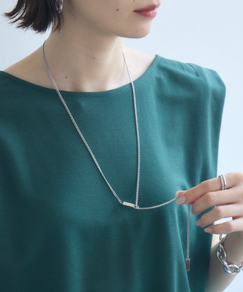 Paradise Picnic（パラダイスピクニック）の「MetalCapラリエット（ネックレス・レディース・シルバー・FREE）」の6枚目の写真