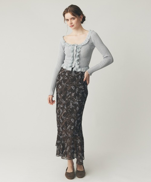 ME COUTURE（ミークチュール）の「ブーケドゥボヌールスカート（スカート・レディース・ベージュ/ブラウン/ピンク・0/1）」の16枚目の写真