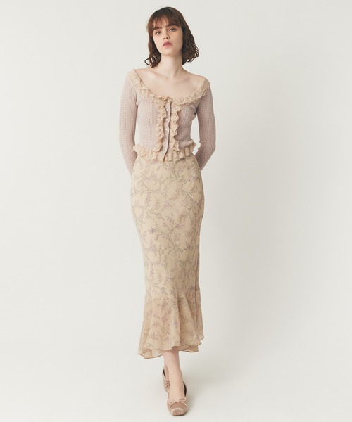 ME COUTURE（ミークチュール）の「ブーケドゥボヌールスカート（スカート・レディース・ベージュ/ブラウン/ピンク・0/1）」の18枚目の写真