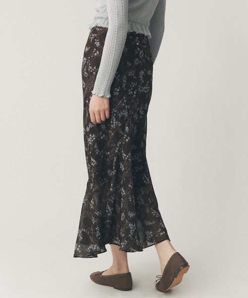 ME COUTURE（ミークチュール）の「ブーケドゥボヌールスカート（スカート・レディース・ベージュ/ブラウン/ピンク・0/1）」の4枚目の写真