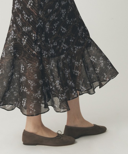 ME COUTURE（ミークチュール）の「ブーケドゥボヌールスカート（スカート・レディース・ベージュ/ブラウン/ピンク・0/1）」の5枚目の写真