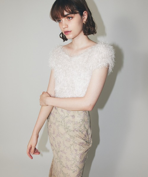 ME COUTURE（ミークチュール）の「ブーケドゥボヌールスカート（スカート・レディース・ベージュ/ブラウン/ピンク・0/1）」の9枚目の写真