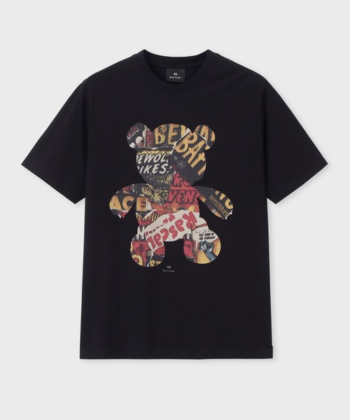 Collaged Bear” Tシャツ【252551 011R】（Tシャツ/カットソー