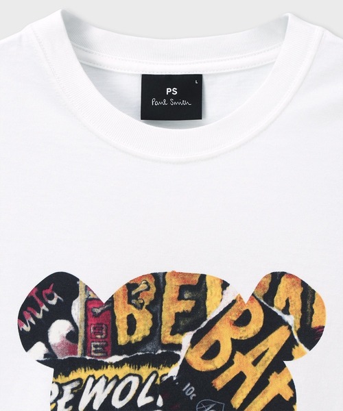 国内即発/すぐ届く/Paul Smith コラージュ ベア Tシャツ レア柄 Collaged Bear