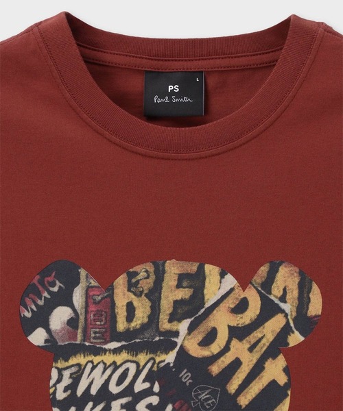 Collaged Bear” Tシャツ【252551 011R】（Tシャツ/カットソー