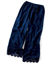 Live in comfort（リブインコンフォート）の「【おはだが気になるみんなへ】リブ イン コンフォート チラっと見えてもかわいい!ダブルガーゼレースペチパンツ（その他パンツ）」