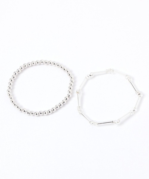 GLOBAL WORK（グローバルワーク）の「ビーズブレス/496800（ブレスレット・レディース・パープル系その他2/ライトブルー/クリア・FREE）」の3枚目の写真