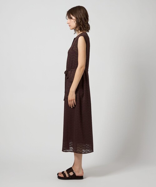 Steven Alan（スティーブンアラン）の「＜Steven Alan＞シフォン ジャガード ワンピース（ワンピース・レディース・イエロー/ダークブラウン・FREE）」の10枚目の写真