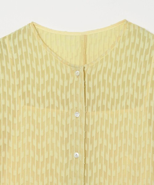 Steven Alan（スティーブンアラン）の「＜Steven Alan＞シフォン ジャガード ワンピース（ワンピース・レディース・イエロー/ダークブラウン・FREE）」の14枚目の写真