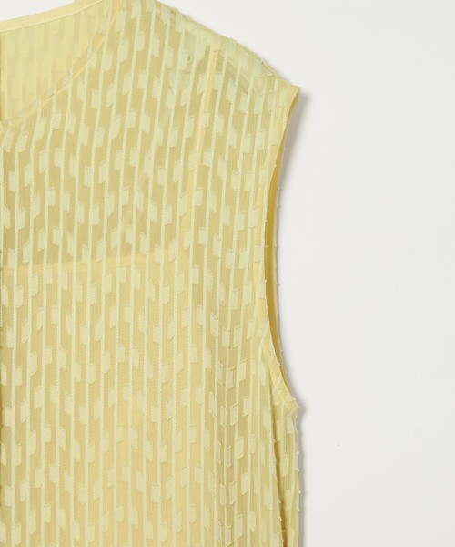 Steven Alan（スティーブンアラン）の「＜Steven Alan＞シフォン ジャガード ワンピース（ワンピース・レディース・イエロー/ダークブラウン・FREE）」の15枚目の写真
