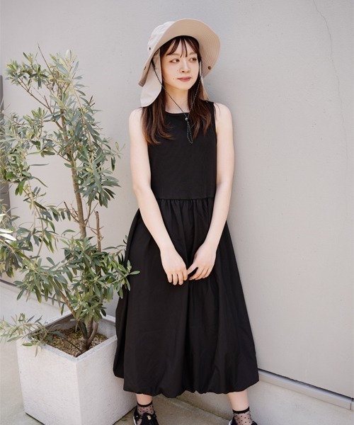 polcadot（ポルカドット）の「【かぶれる日傘】ナイロンシェード付きサファリハット（ハット・レディース・ブラック/グレイッシュベージュ/カーキ・FREE）」の13枚目の写真