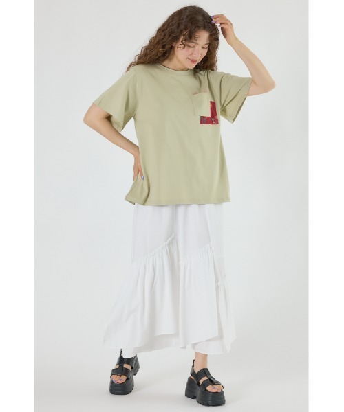 セール】バックリボンアロハTシャツ（Tシャツ/カットソー