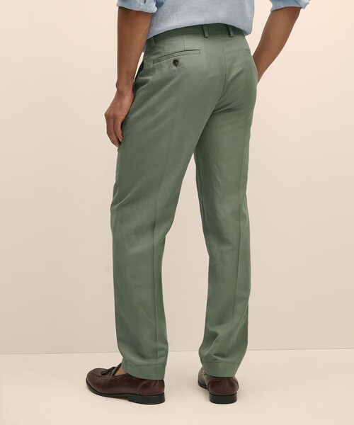 BROOKS BROTHERS（ブルックスブラザーズ）の「リネン／コットン　プレーンフロントパンツ　Regular（その他パンツ・メンズ・グリーン/ベージュ・35inch/30inch/37inch/36inch/31inch/34inch/32inch/33inch/38inch）」の4枚目の写真
