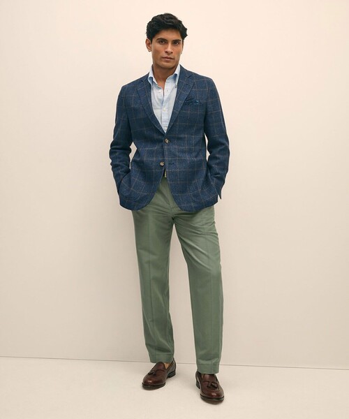 BROOKS BROTHERS（ブルックスブラザーズ）の「リネン／コットン　プレーンフロントパンツ　Regular（その他パンツ・メンズ・グリーン/ベージュ・35inch/30inch/37inch/36inch/31inch/34inch/32inch/33inch/38inch）」の6枚目の写真