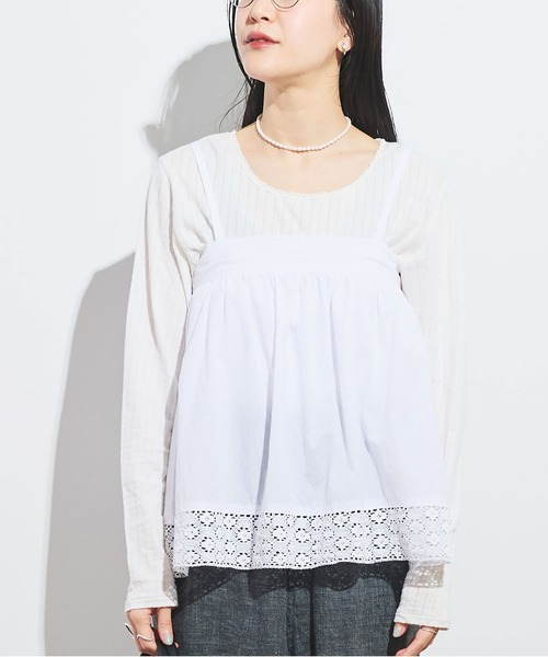 fig Ｌondon（フィグロンドン）の「Betty apron（スカート・レディース・ホワイト/ブラック・FREE）」の2枚目の写真