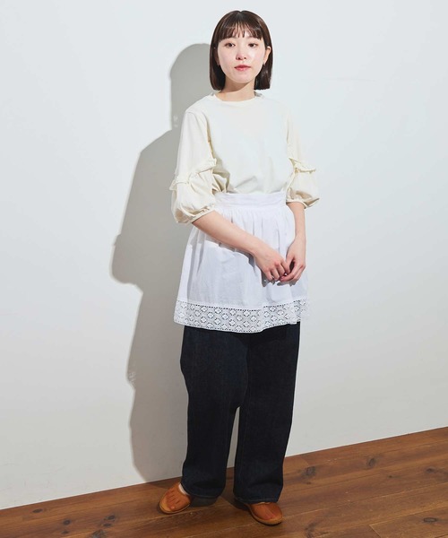 fig Ｌondon（フィグロンドン）の「Betty apron（スカート・レディース・ホワイト/ブラック・FREE）」の17枚目の写真