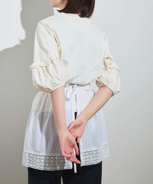 fig Ｌondon（フィグロンドン）の「Betty apron（スカート・レディース・ホワイト/ブラック・FREE）」の16枚目の写真