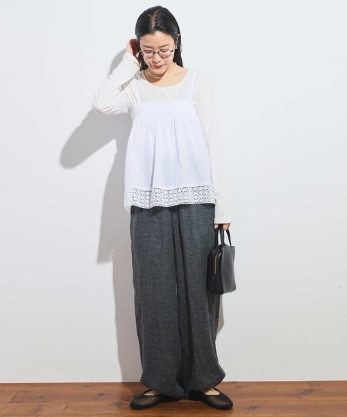 fig Ｌondon（フィグロンドン）の「Betty apron（スカート・レディース・ホワイト/ブラック・FREE）」の6枚目の写真