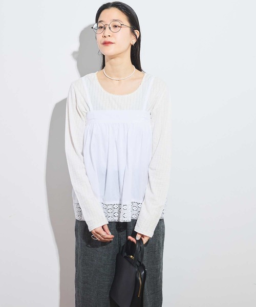 fig Ｌondon（フィグロンドン）の「Betty apron（スカート・レディース・ホワイト/ブラック・FREE）」の3枚目の写真