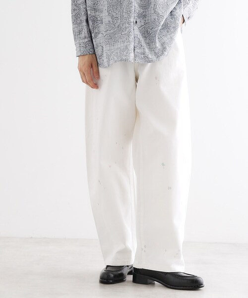 tk.TAKEO KIKUCHI(ティーケータケオキクチ)の「バレルシルエットパンツ(デニム&カラーパンツ)(その他パンツ・メンズ・ブルー系その他/スミクロ/ブラウン系/ホワイト系・01/03/02)」の2枚目の写真
