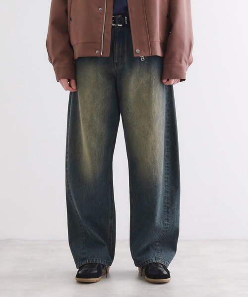 tk.TAKEO KIKUCHI(ティーケータケオキクチ)の「バレルシルエットパンツ(デニム&カラーパンツ)(その他パンツ・メンズ・ブルー系その他/スミクロ/ブラウン系/ホワイト系・01/03/02)」の4枚目の写真