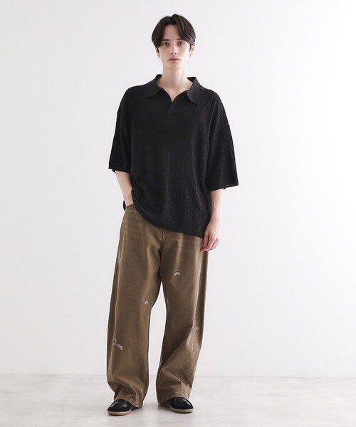 tk.TAKEO KIKUCHI(ティーケータケオキクチ)の「バレルシルエットパンツ(デニム&カラーパンツ)(その他パンツ・メンズ・ブルー系その他/スミクロ/ブラウン系/ホワイト系・01/03/02)」の19枚目の写真