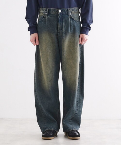 tk.TAKEO KIKUCHI(ティーケータケオキクチ)の「バレルシルエットパンツ(デニム&カラーパンツ)(その他パンツ・メンズ・ブルー系その他/スミクロ/ブラウン系/ホワイト系・01/03/02)」の8枚目の写真