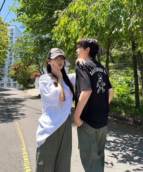 NOWLE(ノウル)の「【NOWLE】ゆるかわ スケートボード KID プリント 半袖 Tシャツ(Tシャツ/カットソー・メンズ・ブラック/ホワイト・X-LARGE/LARGE/MEDIUM)」の20枚目の写真