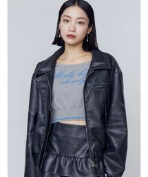 RIDEZ VIBRANT HOODIE JACKET レザージャケット RR04