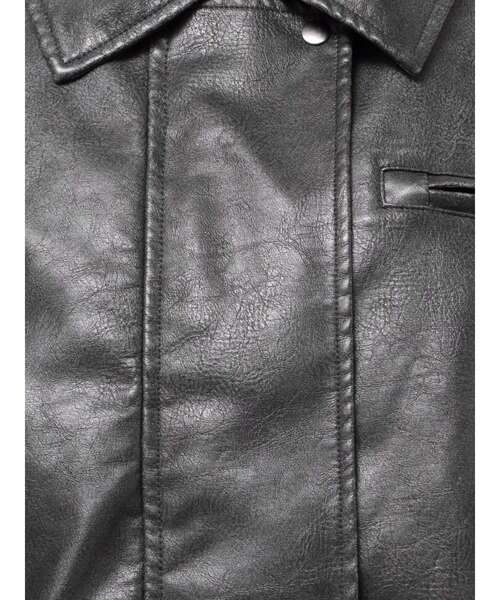 EMODA(エモダ)の「ヴィンテージフェイクレザーブルゾン(ブルゾン・レディース・グレー/ブラック/ブラウン・MEDIUM/SMALL)」の21枚目の写真