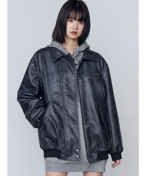 EMODA 合成皮革ジャケット Fサイズ EMODA 合成皮革ジャケット Fサイズ