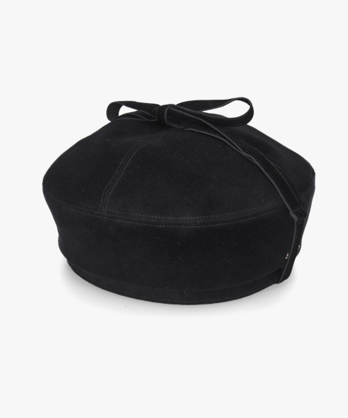 kaorinomori（カオリノモリ）の「kaorinomori ルモアベレー ナピ / カオリノモリ（ハンチング/ベレー帽・レディース・ブラック/ピンク/ホワイト・M/57.5cm）」の12枚目の写真