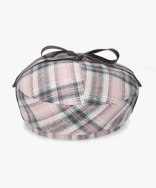 kaorinomori（カオリノモリ）の「kaorinomori ルモアベレー ナピ / カオリノモリ（ハンチング/ベレー帽・レディース・ブラック/ピンク/ホワイト・M/57.5cm）」の22枚目の写真